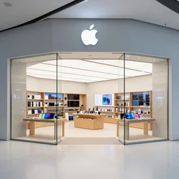 Apple storefront,