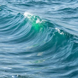 waves, blue and green, dribble