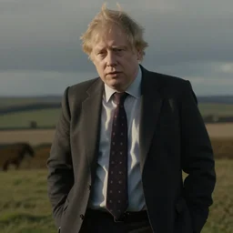 still image from TV series, Boris Johnson in Stranger Things