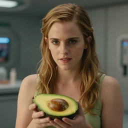 film still of emma watson avocado!!! in the new scifi movie, 4 k