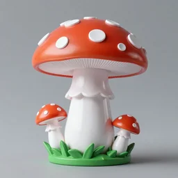 Mushroom made of plastic