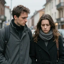 couple disappointed that europe is too cold