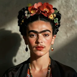 Frida Kalho with a goatee