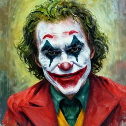 The Joker water painting 4k detail