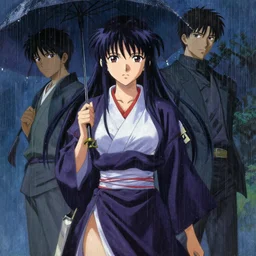 baroque oil painting of key visual kunoichi, rain, painting by makoto shinkai takashi takeuchi yoshiyuki sadamoto, fate stay night, wlop and artgerm