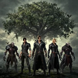 portrait of tree of life by hr giger, greg rutkowski, luis royo and wayne barlowe as a diablo, resident evil, dark souls, bloodborne monster, elden ring creature