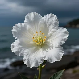 a beautiful flower, says hello, the shores