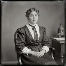 daguerreotype of a young American woman sitting down in the mid 1840s, daguerreotype, photo, 1840s, 16:9