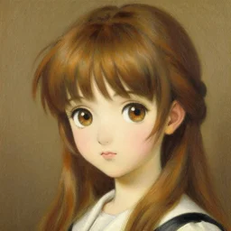 detailed portrait of a beautiful anime girl, chibi art style, painting by gaston bussiere, j. c. leyendecker
