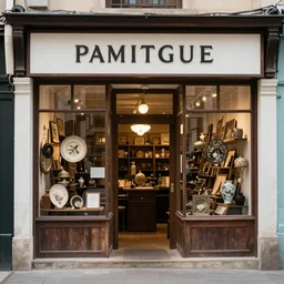 an Antique shop