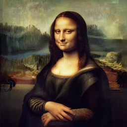 “Mona Lisa in real life, photography, Ultra HD, 4k resolution”