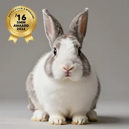 cabbit, a cross between a rabbit and a cow, cute photograph, f / 1 6, 3 5 mm, award - winning photography, soft lighting