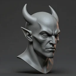 bat hybrid head, grimdark, detailed sculpt, zbrush, unreal engine 4, no background