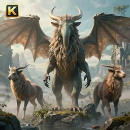 incredible, mystical mythological creatures the world has never seen before, realistic, 8 k