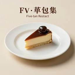 Cake Serving Plate at a five-star restaurant. Promotional Advertisement Photo.