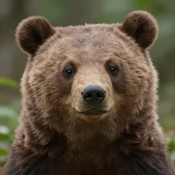 very beautiful portrait of an extremely cute and adorable little bear, smooth, perfect face, fantasy, character design by mark ryden and pixar and hayao miyazaki, sharp focus, concept art, intricate detail, cinematic lighting, hyperrealistic, 5 0 mm, diorama macro photography, 8 k, nature background