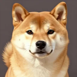 portrait of a shiba inu,GTA V cover art by stephen bliss,digital art,ultra realistic,ultra detailed,art by greg rutkowski,detailed face