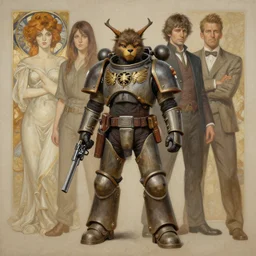 beautiful neutral earth toned palette knife painting artwork of hideo kojima as revolver ocelot from metal gear solid by yoji shinkawa jeremy mann, full body character portrait warhammer, charlie bowater and magali villeneuve and alphonse mucha, gaston bussiere, craig mullins, j. c. leyendecker, by artgerm