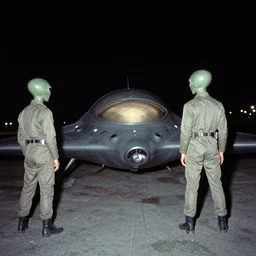 vintage photo of an alien invasion, flash photography at night, retro 1 9 7 0 s kodachrome