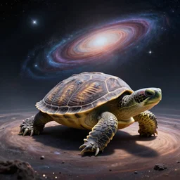 a turtle creating the universe