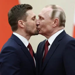 vladimir putin kissing his boyfriend