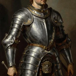 rugged juno temple wearing armour, oil painting by titian hard focus