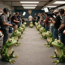 pepe frog film still of film, long shot, filming, high quality, hd, 4 k, vhs, cinematic, warner, hbo, cinema frame, screenshot