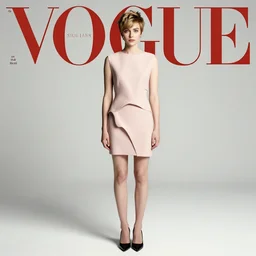 vogue magazine cover : full - body portrait of shortpixiecut sadie sink as a dystopian soviet steampunk rebel, ultrarealistic, photorealistic, intricate detail, photograph by anne leibovitz