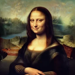 elon musk in the style of Mona Lisa