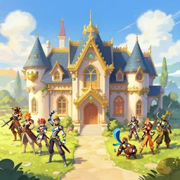 a mansion, artwork by overwatch art team