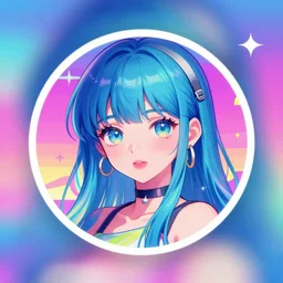 a very beautiful vaporwave profile picture, artstation, deviantart, pinterest