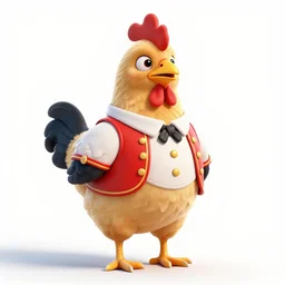 a chicken dressed up as colonel sanders as a chicken dressed in the colonel sanders uniform as a chicken, realistic, hyperrealistic, ultra realistic, real, real world, highly detailed, very detailed, extremely detailed, intricate details, 8 k resolution, hd quality