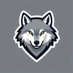 premium wolf vector logo. 2d
