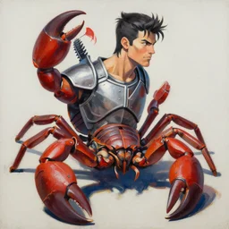 greg manchess portrait painting of partially armored scorpion from mortal kombat as overwatch character, medium shot, asymmetrical, profile picture, organic painting, sunny day, matte painting, bold shapes, hard edges, street art, trending on artstation, by huang guangjian and gil elvgren and sachin teng