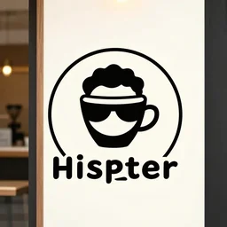 hipster logo for coffee shop