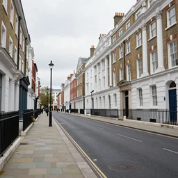 color photograph of british streets