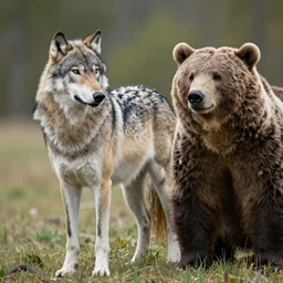 half wolf, half horse, half grizzly bear