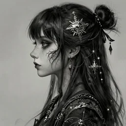 a beautiful slim outgoing psychotic nerd girl hates you, art by frank frazetta, digital art, highly detailed, profile picture, intricate, sharp focus, mystical trending on artstation hq, deviantart, pinterest, unreal engine 5, 4 k uhd image