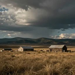 realistic photographic Great Depression colored cinematic scenery