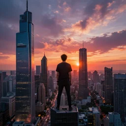 marc adamus, the hero of diffusion model photography, dramatic!, sunset!, hdr! wow! so much dynamic range! wide angles! cyberpunk city