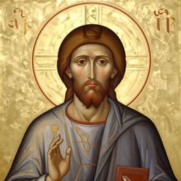 hyper detailed ultra sharp orthodox unholy saint icon, backlit golden halo, somber man, trending on artstation, byzantine aesthetic, doom, religious, decadent, ornate, intricate, digital painting, concept art, smooth, sharp focus, illustration, art by artgerm and greg rutkowski and alexey egorov, 8 k