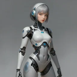 a beautiful illustration of a young cyber girl, artificial body, illustration, highly detailed, digital painting, concept art, matte, art by wlop and artgerm and greg rutkowski