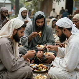 a buch of religious people eating an innocent person, hyper realistic, 8 k