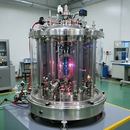 cylindrical hyberbolic antimatter cold fusion control vacuum neutron chamber, security photograph