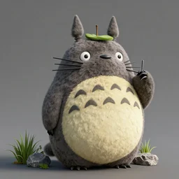 LSD Totoro unreal engine octane render hyper realistic