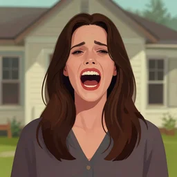 twin peaks movie poster art, portrait of a screaming eva green, from scene from twin peaks, clean, simple illustration, nostalgic, domestic, highly detailed, digital painting, artstation, concept art, smooth, sharp focus, illustration, artgerm, donato giancola, joseph christian leyendecker, wlop