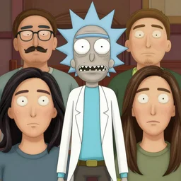 a movie poster of rick and morty as people in real life, movie poster, amazing detail, realistic faces, cinema poster