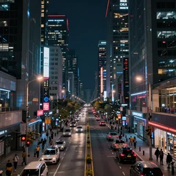 photorealistic cyberpunk city streets. nighttime. light fixtures. 8 k. detailed. photorealism. artstation. 2 5 mm f / 1. 7 asph lens. ultra realistic