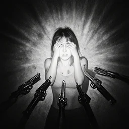 soul - crushing despair, which is boundless and without depth. it seeps inside you and settles, dividing you from all light and hope forever. also it has guns for arms.