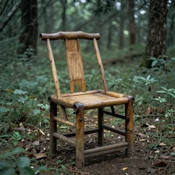 chair in the forest wenjun lin hyper realistic
